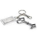 The Noble Collection Thorin's Key Keychain - 7in (17cm) Die Cast Metal Keychain with Map Fob - Officially Licensed Film Set Movie Props Replicas Gifts