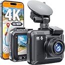 ROVE R2-4K PRO Dash Cam, Built-in GPS, 5G WiFi Camera for Cars, 2160P UHD 30fps Dashcam with APP, 2.4'' IPS Screen, Night Vision, WDR, 150° Wide Angle, 24-Hr Parking Mode, Supports 512GB Max, Black