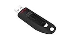 SanDisk Ultra USB 3.0 Flash Drive, CZ48 256GB, USB3.0, Black, Stylish Sleek Design, 5Y Warranty