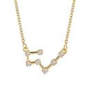 Women's Gold Plated Zodiac Taurus Constellation Pendant Necklace, Taurus Zodiac Necklaces For Women, Zodiac Pendant Necklace Gold, Zodiac Necklaces For Women, Zodiac Sign Necklaces Taurus(Gold)