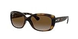Ray-Ban - Women's - Jackie Ohh - 58mm - Light Havana/Light Grey Gradient Brown Sunglasses