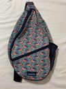 Kavu Rope Sling Crossbody Shoulder Bag Limited Edition Pink Blue Flamingo