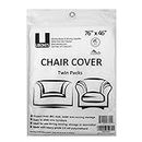 Uboxes Set of 2 (76x46) Chair Covers 2 MIL Heavy Duty Polyethylene to Protect Items From Dust Dirt and Spills From Dust Dirt and Spills