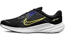 Nike Men's Quest 5 Sneaker, Black/Hight Voltage-racer Blue, 9