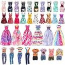 Miunana 15 Kleidung für Puppen = 9 Fashion Kleider 3 Tops 3 Hosen für 11,5 Zoll Mädchen Puppen Geschenk