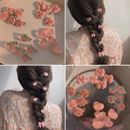 Horquillas de arco pequeño para niñas accesorios para cabello rosa melocotón clips para cabello prendas para la cabeza ~