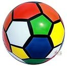PoPo Toys PVC Foam Beach Football | No Air Needed | Kids Playball | Best Use at Pools, Beach, Outdoor & Indoor Play | Rainbow