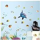 Unter Der Meerwand Decals Delphin Ozean Wandaufkleber Kinder Baby Kinderwaren Schlafzimmer Badezimmer Wanddekor