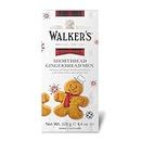 Walker’s Festive Shortbread Gingerbread Men – 4.4 oz Shortbread Cookie Box - Includes All-Butter Gingerbread Man Cookies