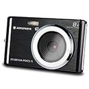 Agfa Photo Compact Digital Camera with 21 Megapixel CMOS Sensor, 8x Digital Zoom and LCD Display, Black