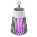 Tignapoo Electronic LEDs Mosquito Killing Lamp Home Use Portable Odorless Fly Bug Trap Killer with Carrying String for Bedroom Office Camping