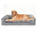 REDALAN Large Dog Bed, Removable Washable Cover Pet Bed, Dog Couch Bed for Comfortable Sleep
