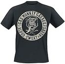 Gas Monkey Garage - Blood Sweat and Beers Hombres Camiseta - Negro - Tamaño Small
