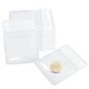 Gogoaie Single Pocket Coin Flips, 30 Pcs Individual Clear Plastic Sleeves Holders for Coins Jewelry & Small Items Storage
