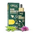 Orgatre Hair Growth Serum | Powered with 3% Redensyl, 4% Anagain, 3% Procapil, 1% Capilia Longa and Rosemary Oil | Scalp Treatment | Hair Tonic | Hair Growth Serum for Men & Women