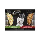 Cesar Simply Crafted Variety Pack Chicken, Carrots & Green Beans & Beef, Chicken, Purple Potatoes, Peas & Carrots Wet Dog Food Topper, 1.3-oz can, 16 count