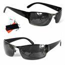 Coole Herren Sonnenbrille Schwarz Schmale Sport Brille Security Design 628sw2