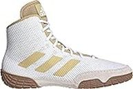 adidas Men's Tech Fall 2.0 Wrestling Shoe, White/Vegas Gold, 10.5