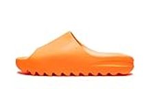 adidas Mens Yeezy Slide GW1931, Enflame Orange/Enflame Orange/, 11 US