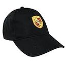Porsche Crest Logo Black Baseball Cap