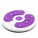 Twisting Waist Disc, Body Shaping Twisting Boards with 8 Magnets & Beads, Waist Aerobic Exercise Fitness Slim Machine Rotating Board Female Twister Exercise Sports Equipment (11 Inch, Purple)