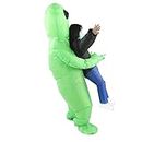 Zudoo Alien Carry People Cosplay Outfit, Easy To Wear Stylish Inflatable Alien Rider Costumes Fun Innovative Lightweight for Cosplay Partiy (Kid 120‑140cm)