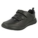 Clarks Boy's Hula Thrill Black Leather Formal Shoes-13 Kids UK/India (32 EU) (91261349127130)