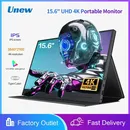 15.6 inch Portable Monitor FHD 3840X2160 Ultra-Thin 4K IPS Screen for PC External Display with USB-C