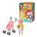 BABY born Minis Playset Stroller with Eli 906156 - 6.5cm Doll with Exclusive Accessories and Moveable Body for Realistic Play - Suitable for Kids From 3+ Years