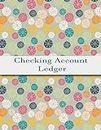 Checking Account Ledger: 8 columns payment record and tracker logbook, checking account transaction registration, personal checking account balance register.