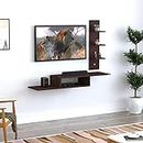 Anikaa Thomas Engineered Wooden TV Unit/TV Stand/Wall Mounted TV Unit/TV Cabinet/TV Entertainment Unit (Wenge) - Ideal for Upto 50"(D.I.Y)