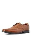 Clarks Homme Tilden Walk Shoes, Foncé Tan Lea, 45 EU