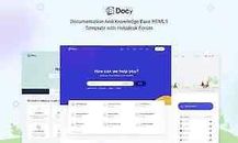 Docy – Modello HTML5 documentazione e knowledge base con forum helpdesk