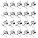 OTTFF 20Pack Half Conical Coupler with Clips Pins for Stage Truss Trusses Bed Plate Fit F31, F32, F33, F34