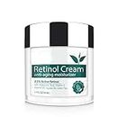 Retinol Cream – Moisturizer for Face 2.5% Retinol with Hyaluronic Acid Vitamin E Vitamin B5 Jojoba Oil Green Tea Shea Butter – Wrinkle Cream for Women and Men