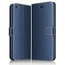 ELESNOW Case Compatible with iPhone 6 / 6S, High-grade Leather Flip Wallet Phone Case Cover for Apple iPhone 6 / 6S (Deep Blue)