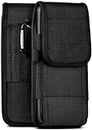 moex Agility Case für Samsung Galaxy S7 - Hülle mit Gürtel Schlaufe, Gürteltasche mit Karabiner + Stifthalter, Outdoor Handytasche aus Nylon, 360 Grad Vollschutz - Schwarz