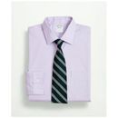 Brooks Brothers Men's Stretch Supima Cotton Non-Iron Pinpoint Oxford Ainsley Collar Dress Shirt | Lavender | Size 16½ 35