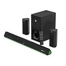 GOVO GOSURROUND 970 | 525W Soundbar, 5.1 Channel Home Theatre with Dolby Audio, 6.5" subwoofer, Opt, AUX, USB & Bluetooth, 5 Equalizer Modes, Stylish Remote & LED Display (Platinum Black)