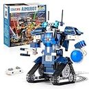EDUCIRO Robot Building Toys for 6 7 8 9 10 Year Old, Remote Control & APP Programmable Robot for Kids (405 PCS) - Fun and Educational Toy for Boys Girls Compatible with Lego
