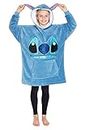 Disney Hoodies for Girls Boys, Kids Oversized Hoodie Blanket, Minnie Mickey Stitch Gifts, Blue, One Size