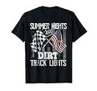 Summer Nights And Dirt Track Lights Sprint Car Racing T-Shirt
