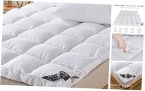 Warm Mattress Topper King 2 Inch Soft Plush Pillow Top 400TC Cotton Mattress 