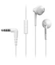 Panasonic In-Ear Wired Headphones with Microphone white
