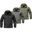 Men Tactical Hunting Jacket Hiking Fishing Warm Coat Full Zip Windproof Clothes