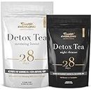 Detox Tea 28 Day Ultimate Teatox - Burn Fat and Boost Your Energy, Colon Cleanse and Flat Tummy, Restore Your Body Natural Balance and Accelerate Weigh Loss - Easy Brewing and Taste Delicious