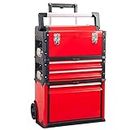 BIG RED TRJF-C305ABD Torin Garage Workshop Organizer: portatile in acciaio e plastica impilabile con 3 cassetti, 52,1 x 32 x 72,1 cm