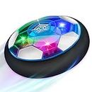 Growsland Kids Hover Soccer Ball Gift Boys Girls Age 3,4,5,6,7,8,9-12 Year Old Rechargeable Air Power Sport Football Game Colorful LED Light & Foam Bumpers Indoor Outdoor Disk Toy