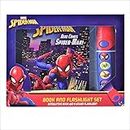 Marvel Spider-man - Pop-Up Board Book and Sound Flashlight Toy Set - PI Kids (Play-A-Sound): Book and Flashlight Set
