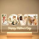 Personalized Mothers Day Gifts for Mom/Kid/Baby/Family/Pet, Custom LOVE Picture Frames with Photos, Custom Acrylic Plaque with Night Light, Personalized Gifts for Mom, Grandma, Mother-in-law, Wife